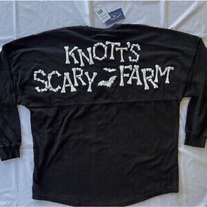Knott’s Scary Farm Sweater Jersey, Black brand new medium